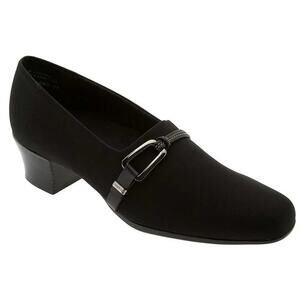 NWOT Munro Cindi Ii Combo Black Heeled Loafer - 10W